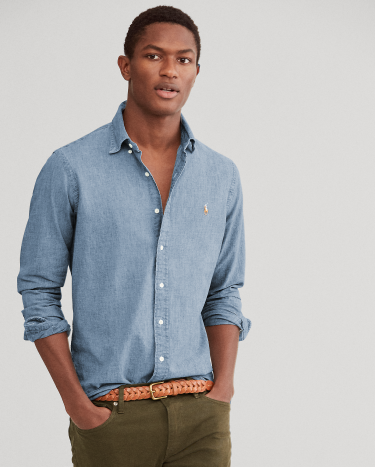 Ralph lauren indigo shirt hot sale
