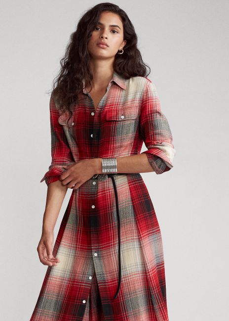 Plaid Belted Dress | Ralph Lauren® HK