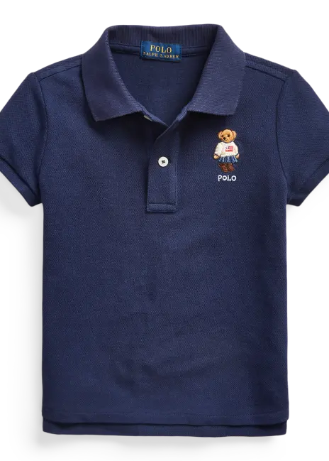 Ralph Lauren Polo Bear Cotton Mesh Polo Shirt