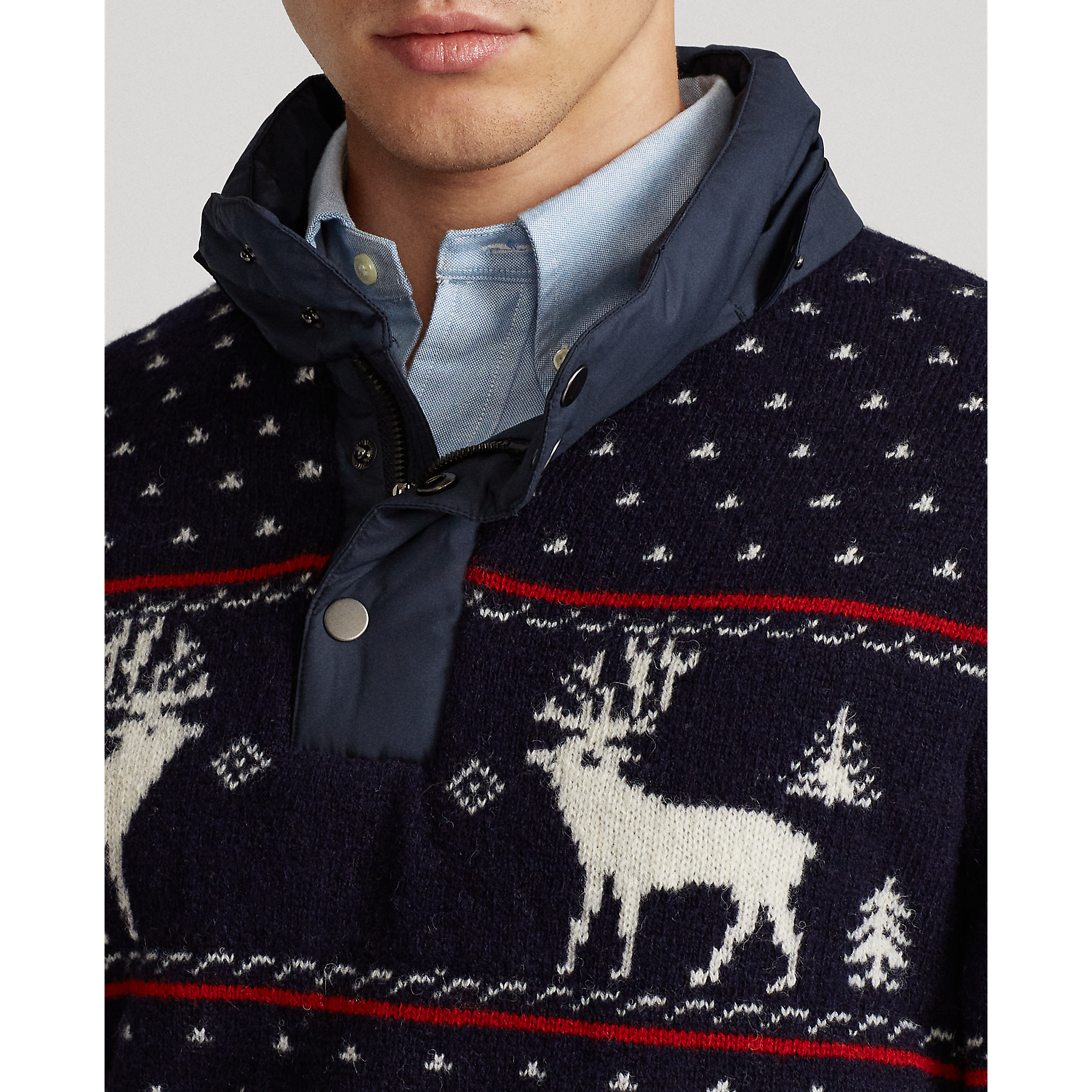 reindeer hooded sweater