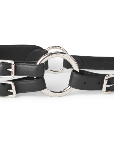 Tri Strap O Ring Calfskin Belt Ralph Lauren Hk