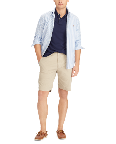 9 Inch Stretch Classic Fit Chino Short in Tan Ralph Lauren HK