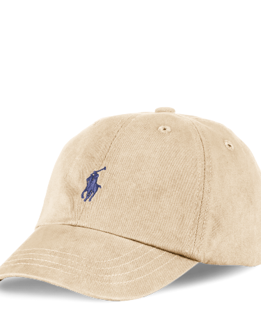 Cotton Chino Ball Cap in Khaki Ralph Lauren HK