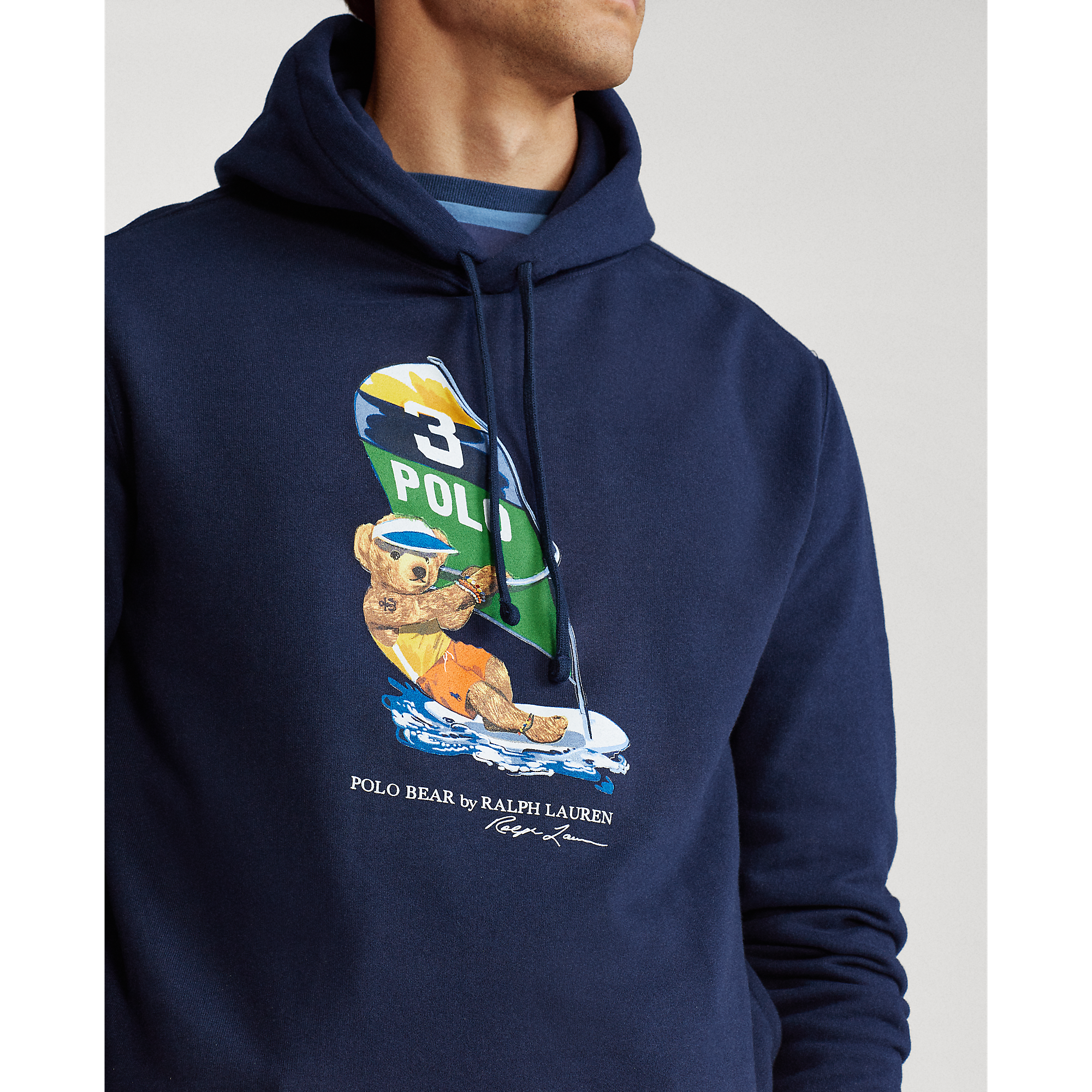 polo ralph lauren bear fleece hoodie
