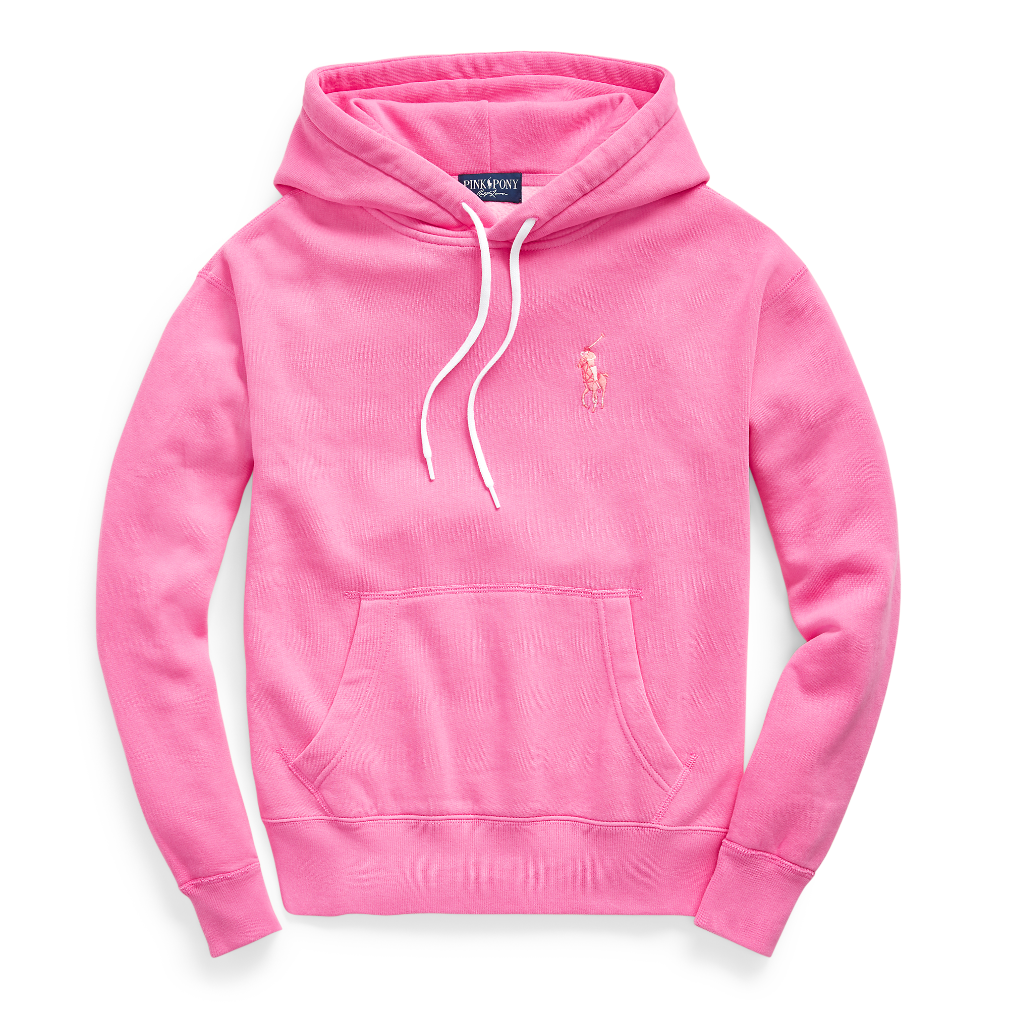 pink pony fleece sweatshirt