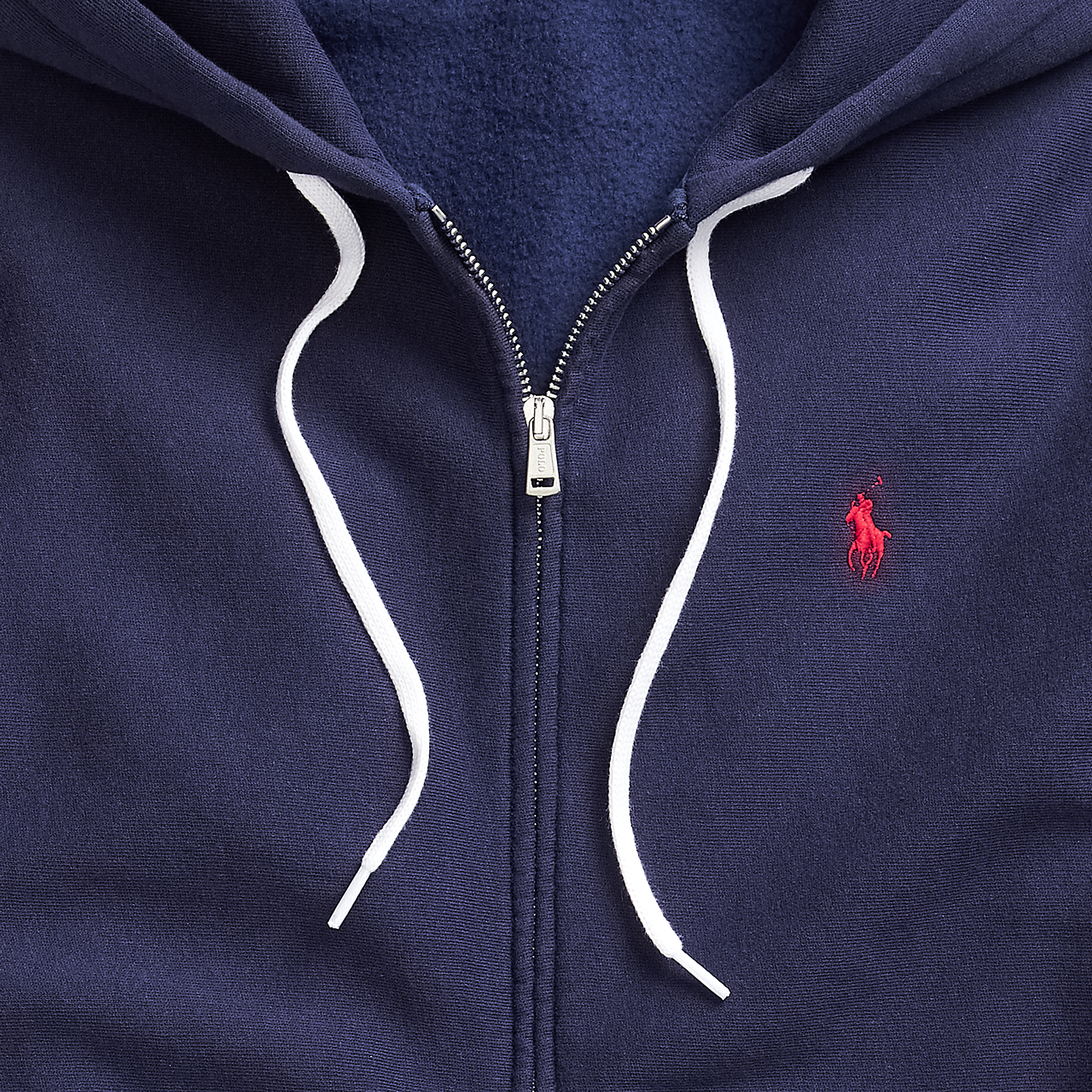 Fleece Full-Zip Hoodie in Navy | Ralph 