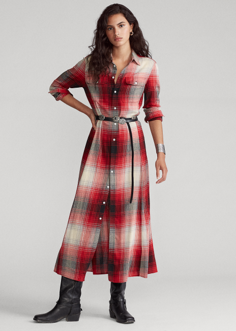 Plaid Belted Dress | Ralph Lauren® HK