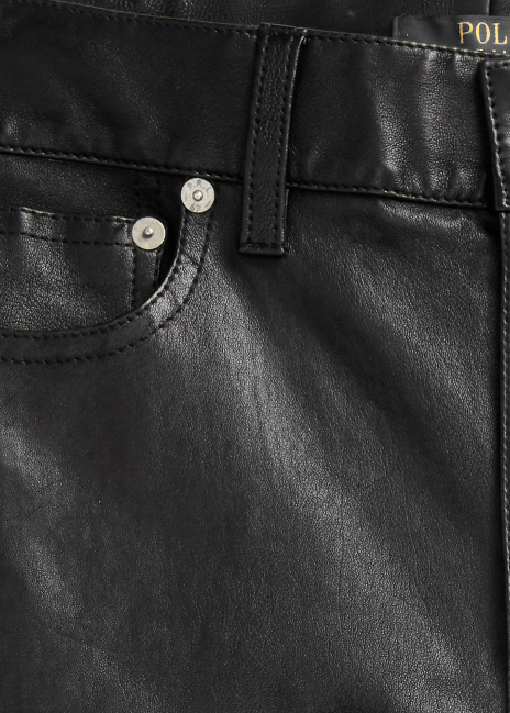 Ralph Lauren Leather 5-Pocket Skinny Pant