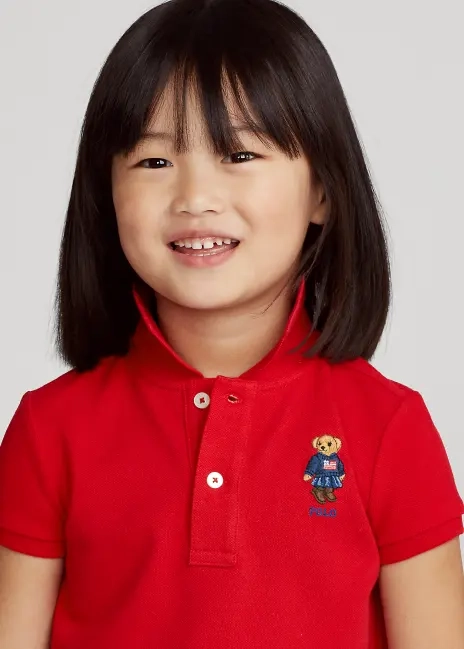 Ralph Lauren Polo Bear Cotton Mesh Polo Shirt