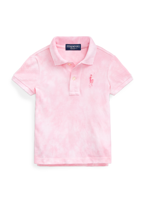 Ralph Lauren Pink Pony Tie-Dye Mesh Polo