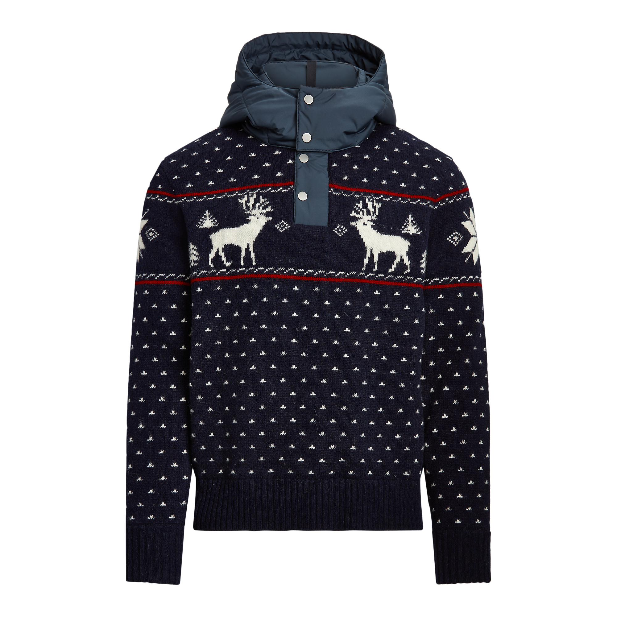 reindeer hooded sweater