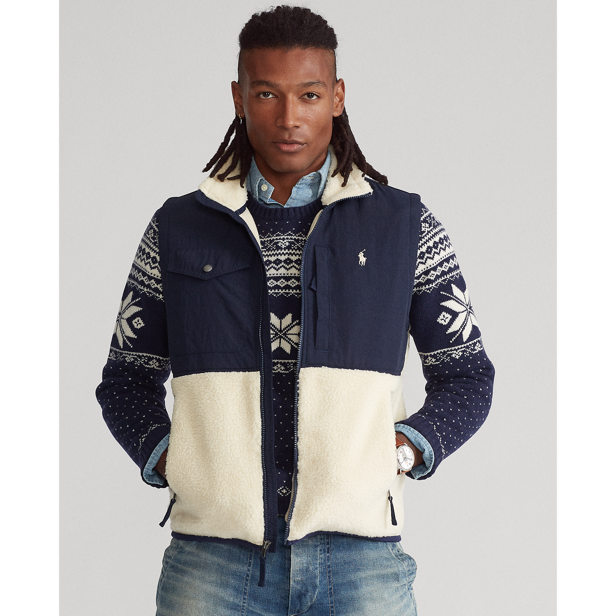 ralph lauren fleece vest