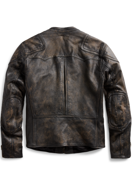 Ralph Lauren Slim Fit Leather Moto Jacket