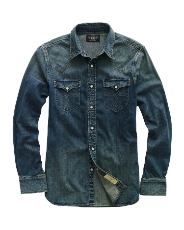 Ralph lauren slim fit denim shirt store