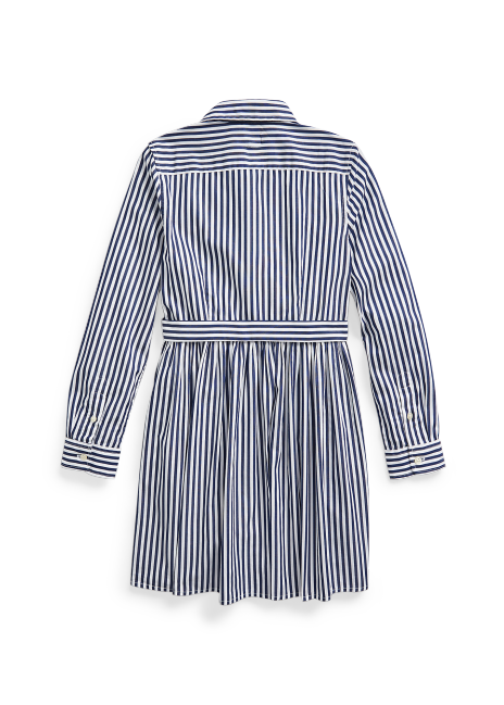 Striped Cotton Shirtdress In Navy Ralph Lauren® Hk