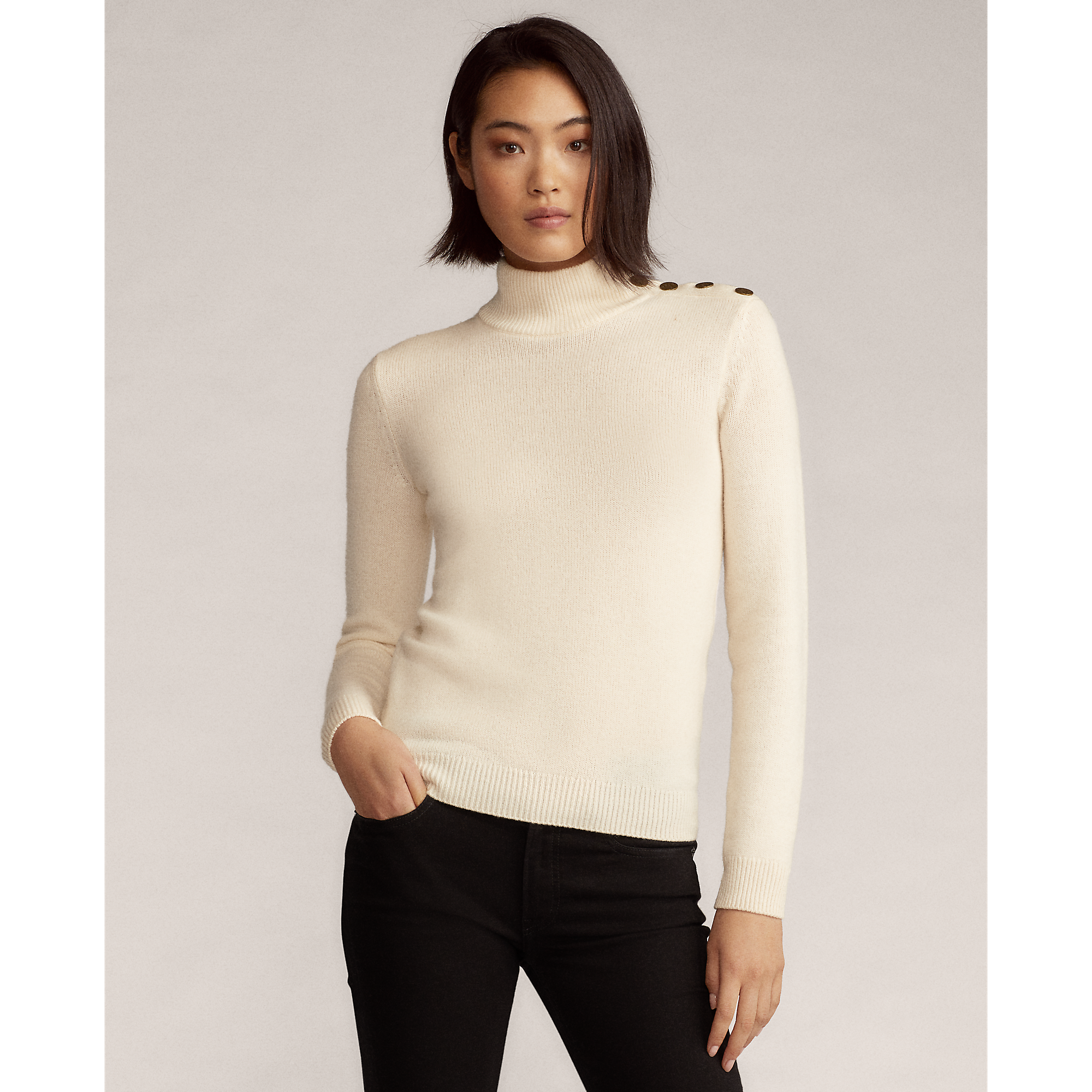 white polo turtleneck