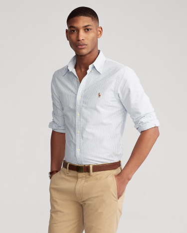 Ralph lauren slim fit striped shirt outlet