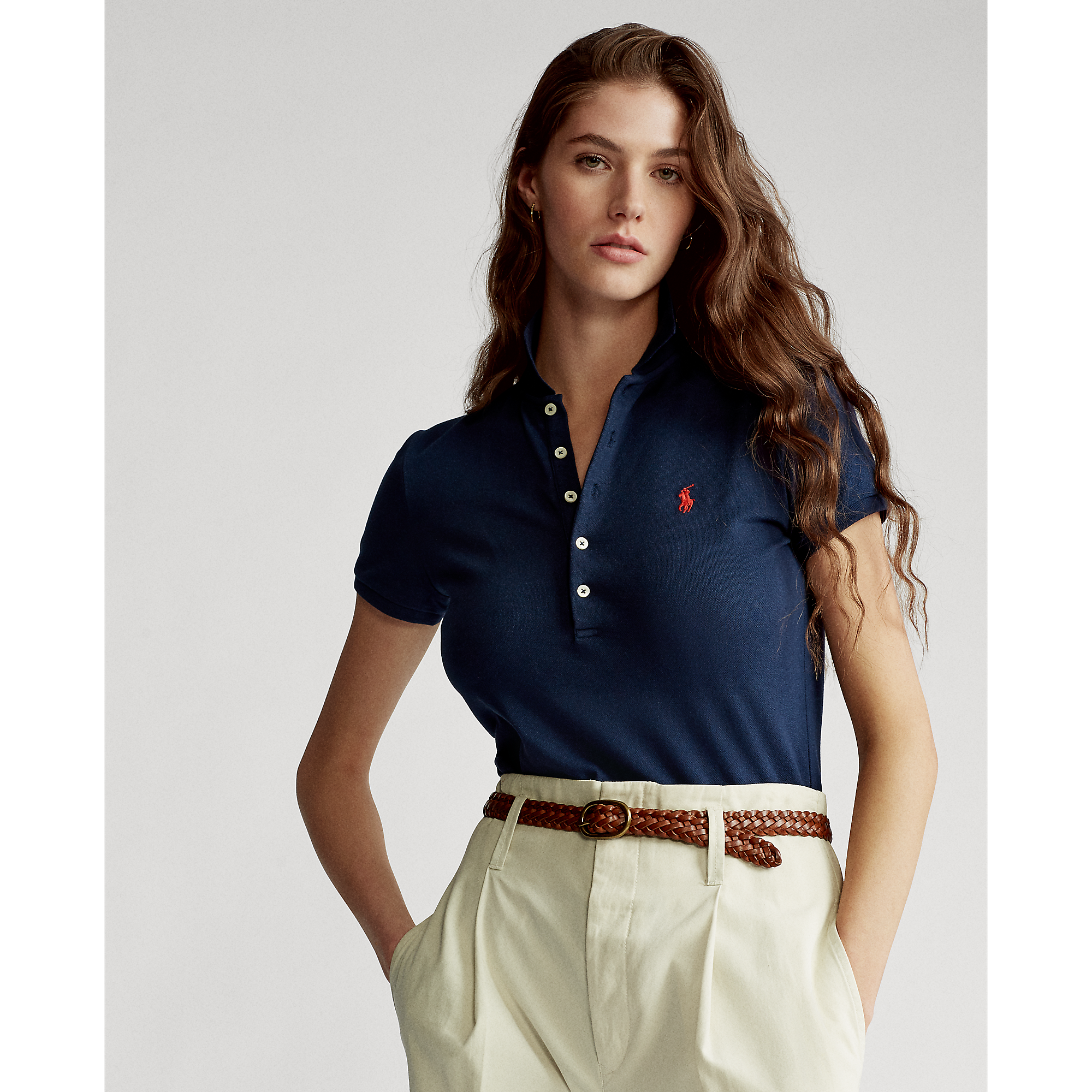 polo ralph lauren slim fit stretch polo shirt