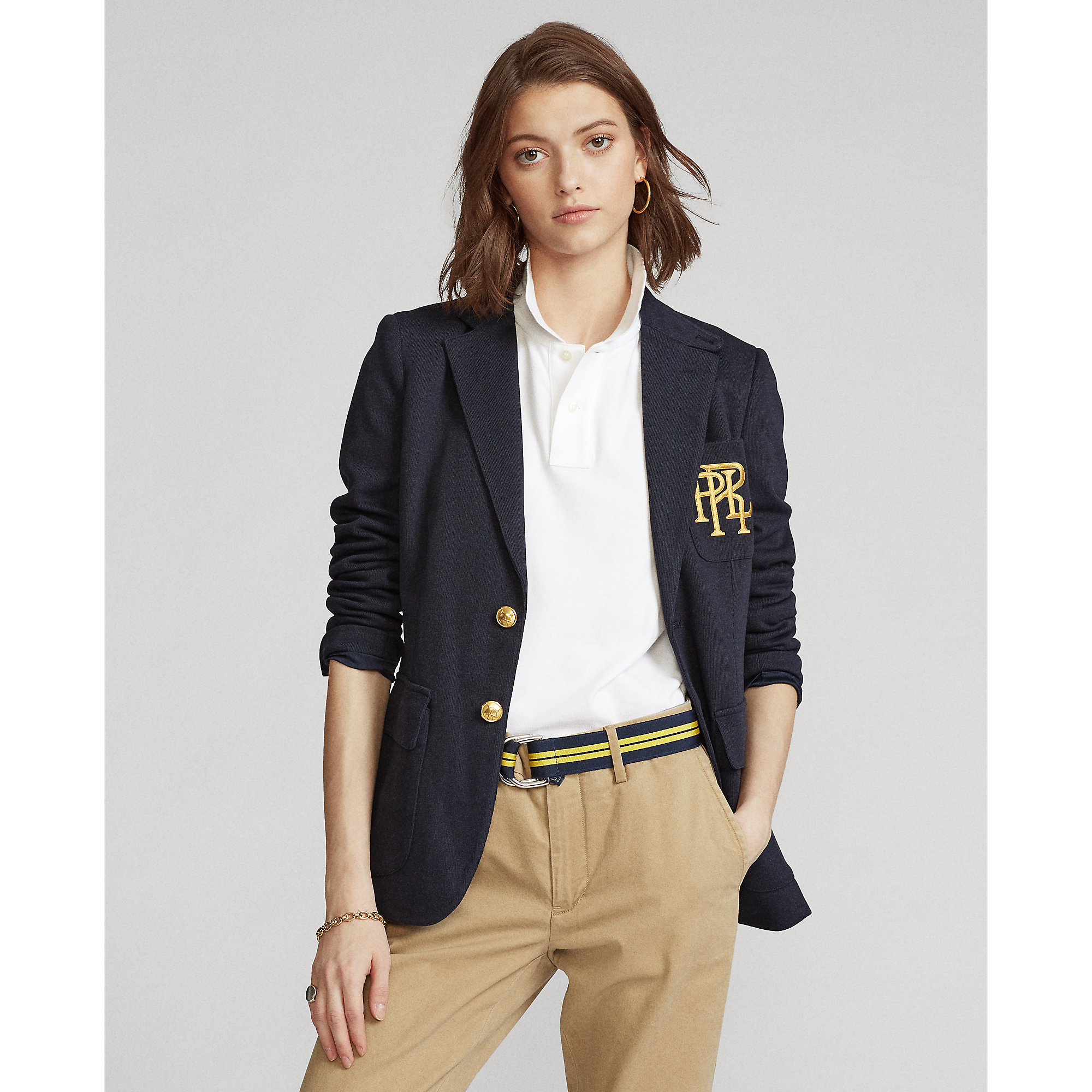 polo cotton blazer