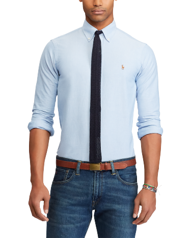 Blue oxford shirts discount