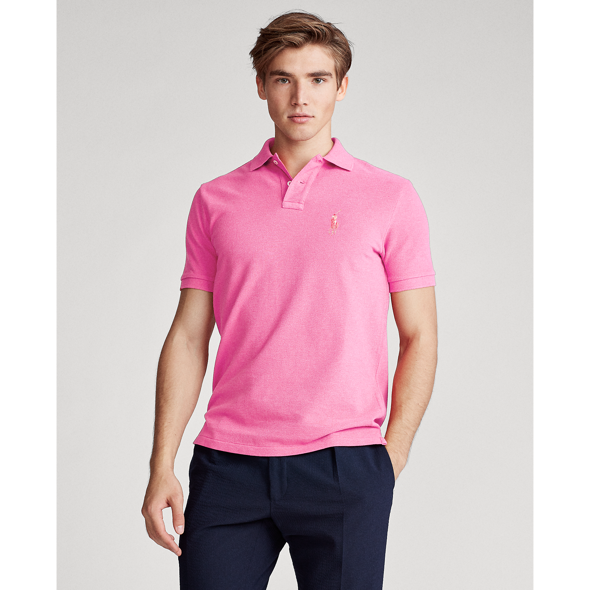 ralph lauren pink polo mens