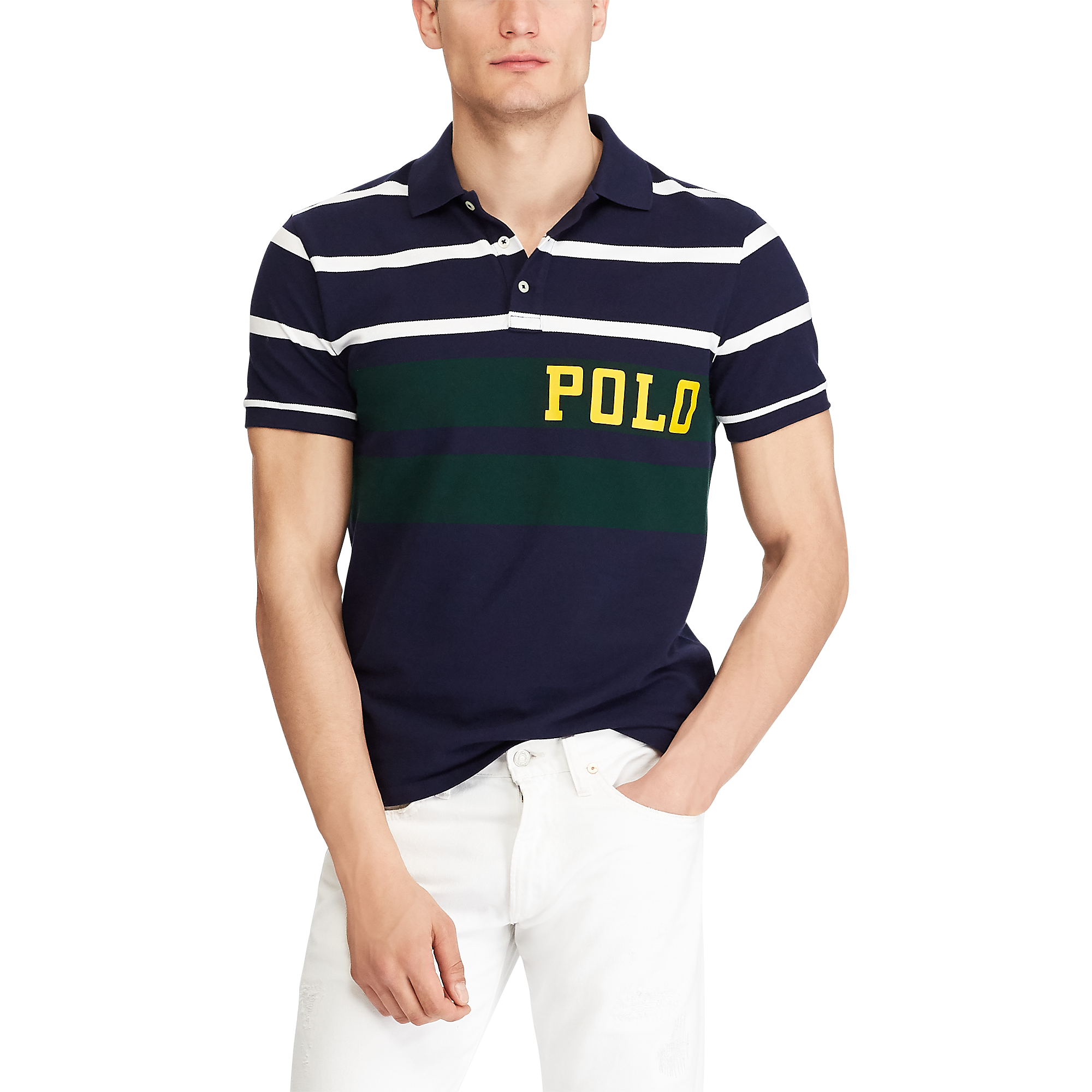 polo ralph lauren custom slim fit mesh shirt