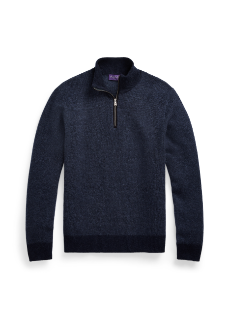 Ralph Lauren Cashmere Quarter-Zip Sweater