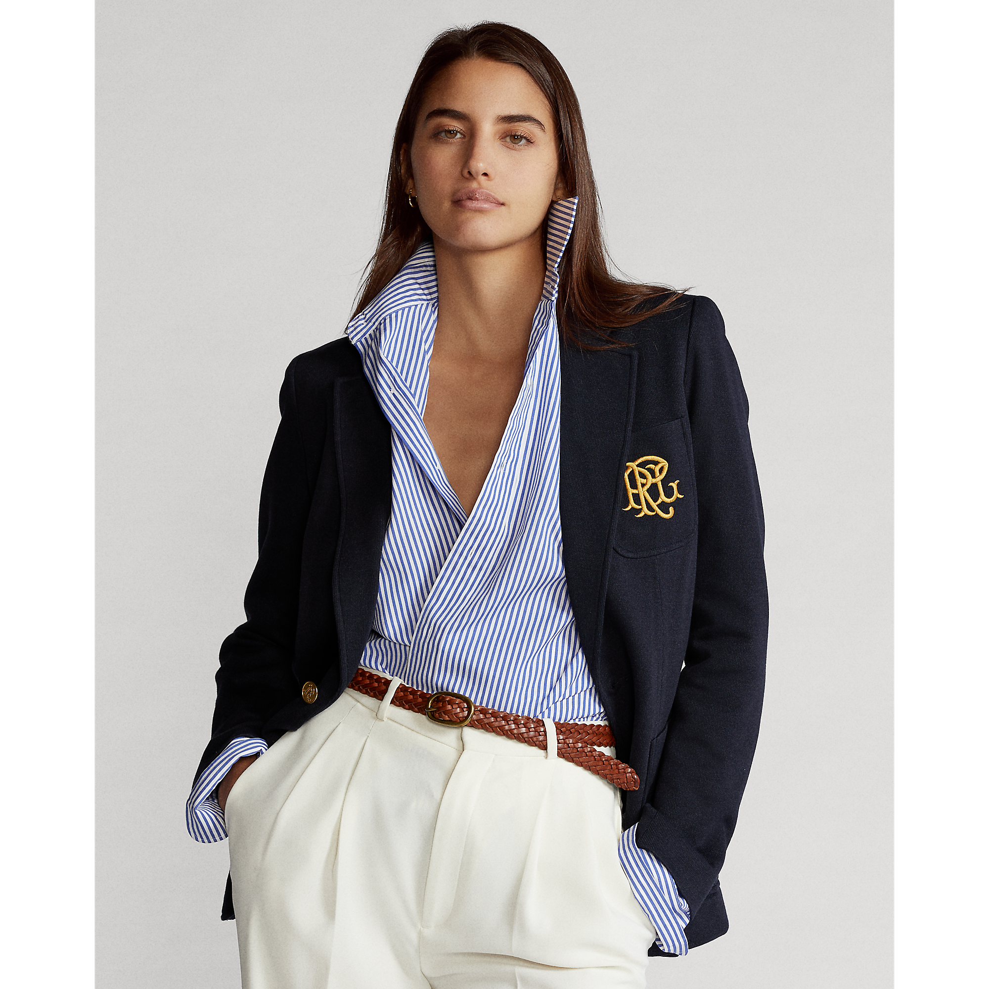 Double-Knit Jacquard Blazer | Ralph Lauren® HK