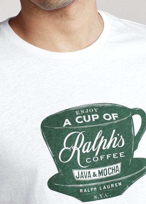 Ralph Lauren Custom Slim Fit Ralph&#39;s Coffee T-Shirt