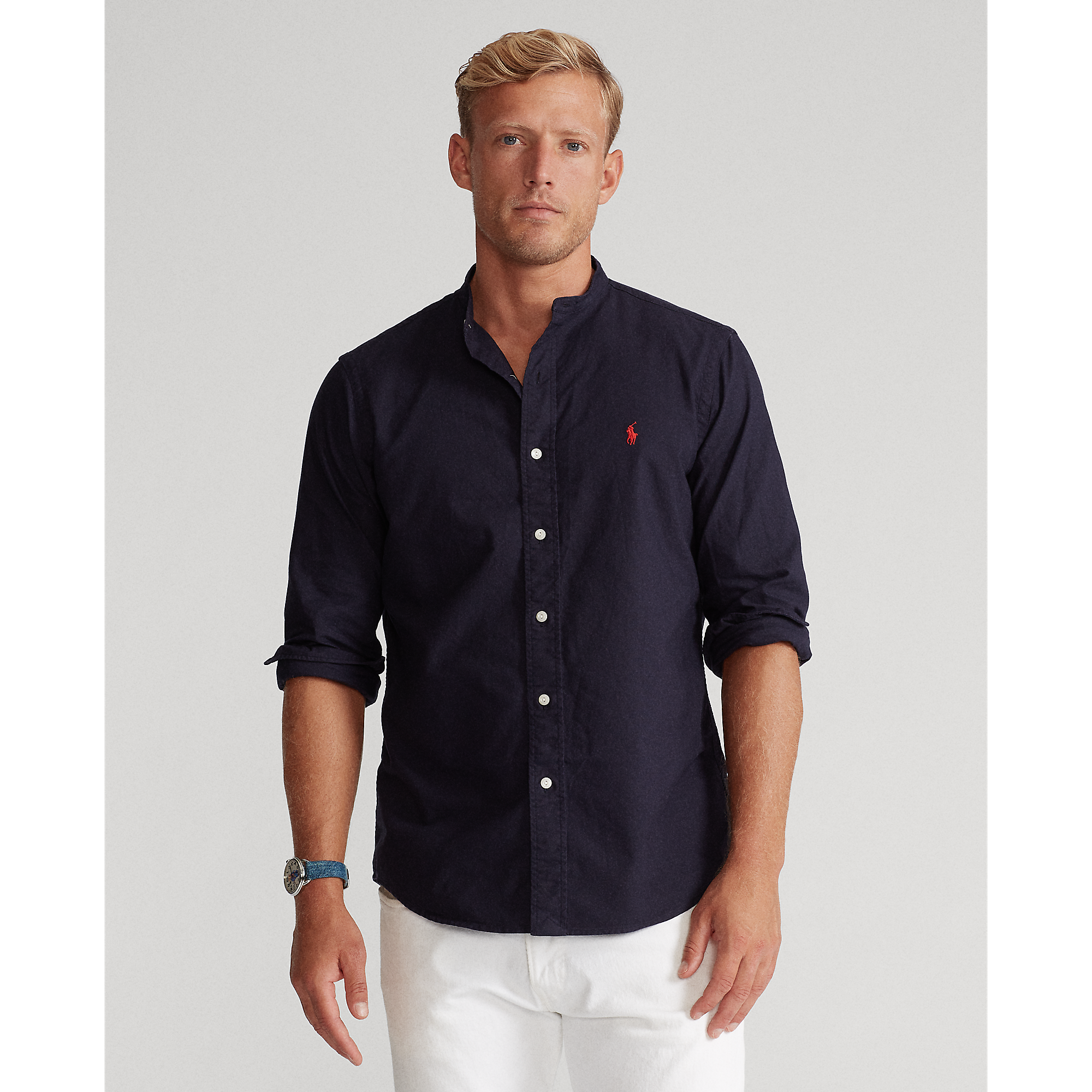 Classic Fit Oxford Shirt in Navy 