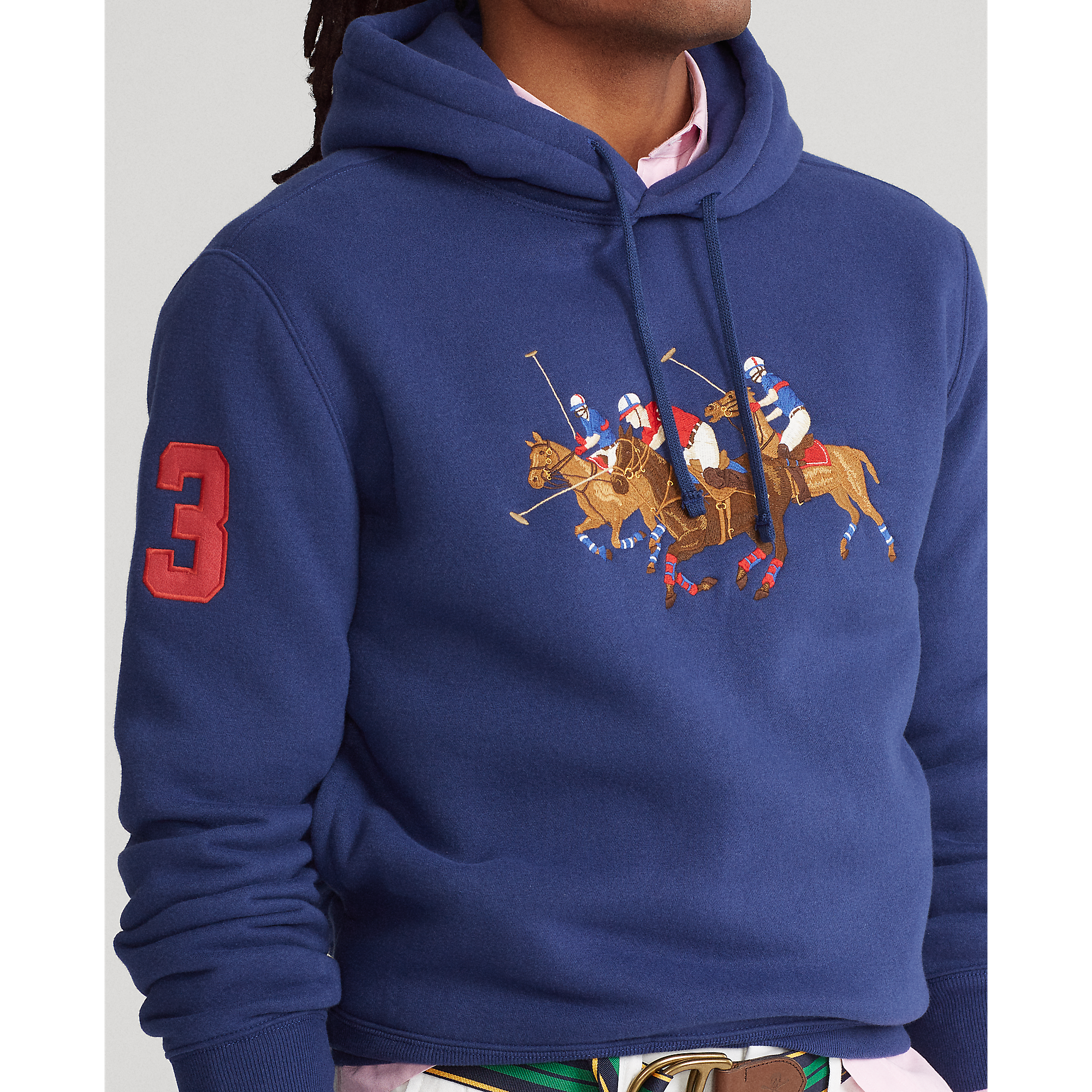 triple pony fleece hoodie