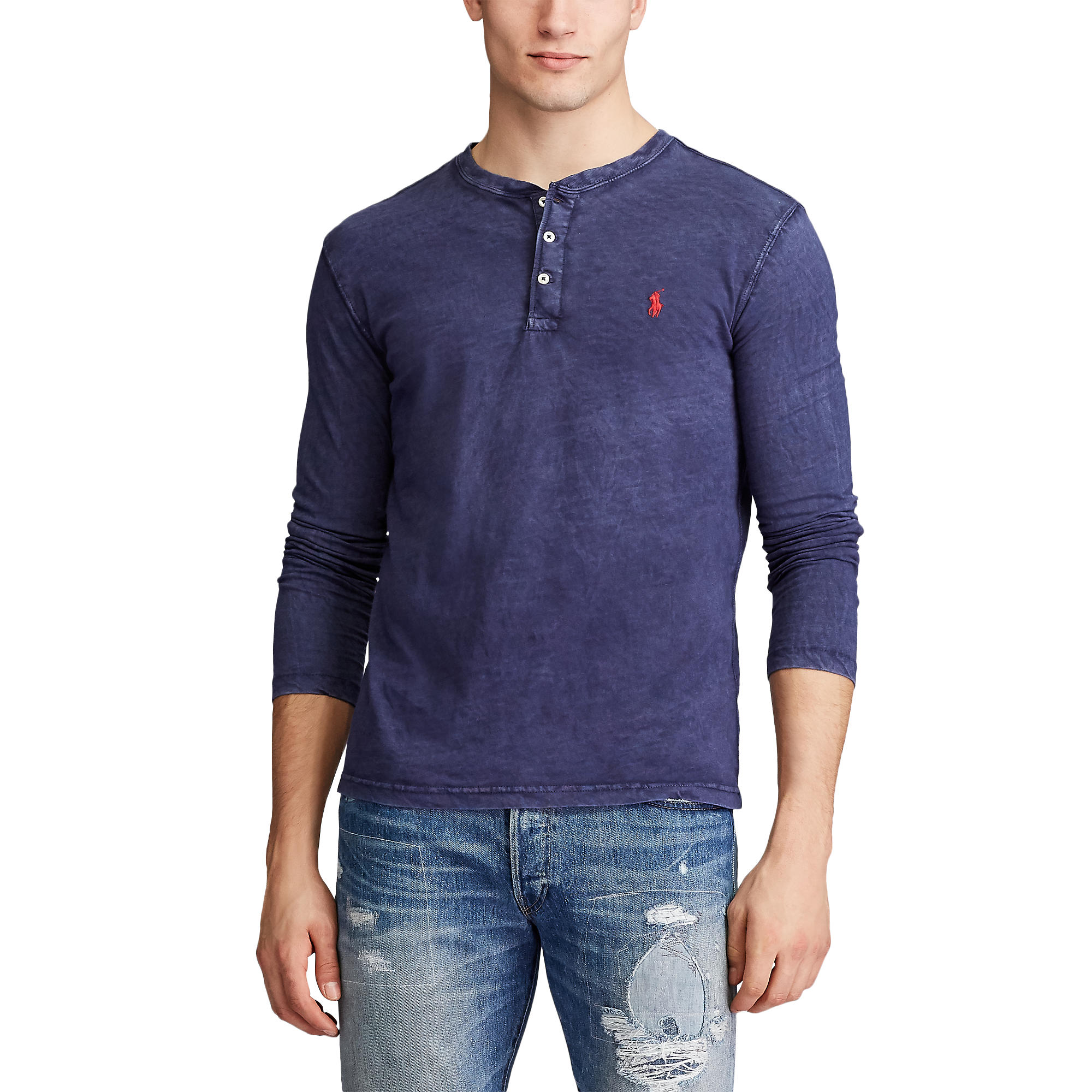 slub jersey henley shirt ralph lauren