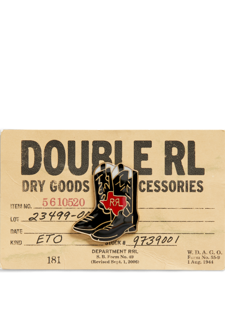 Ralph Lauren Cowboy Boot Enameled Pin