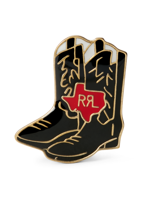 Ralph Lauren Cowboy Boot Enameled Pin