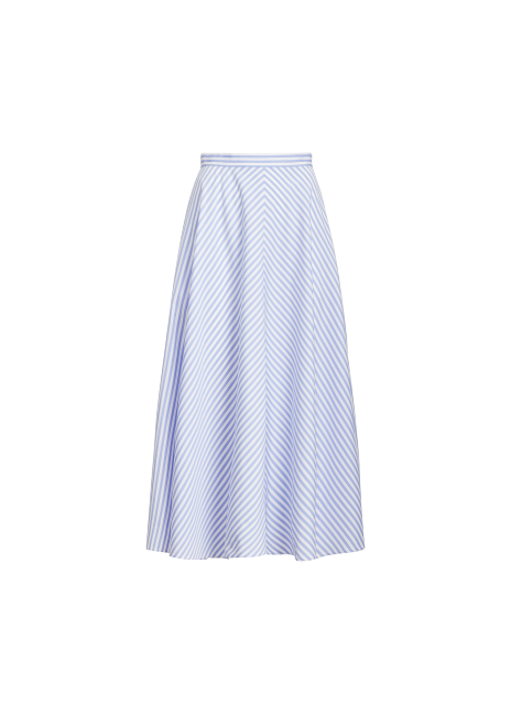 Striped Cotton A-Line Skirt | Ralph Lauren® HK
