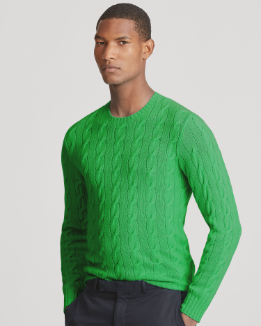 Green cashmere turtleneck 2025