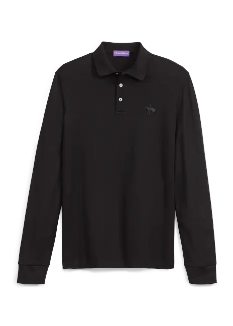 Ralph Lauren Piqué Long-Sleeve Polo Shirt