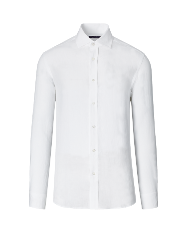 White linen shirt transparent top