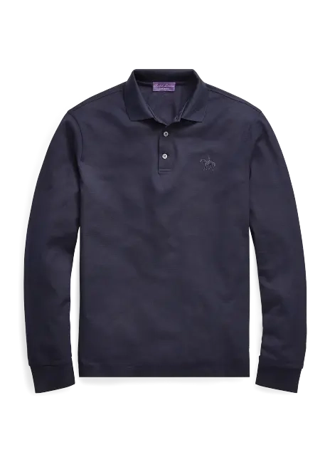 Ralph Lauren Piqué Long-Sleeve Polo Shirt