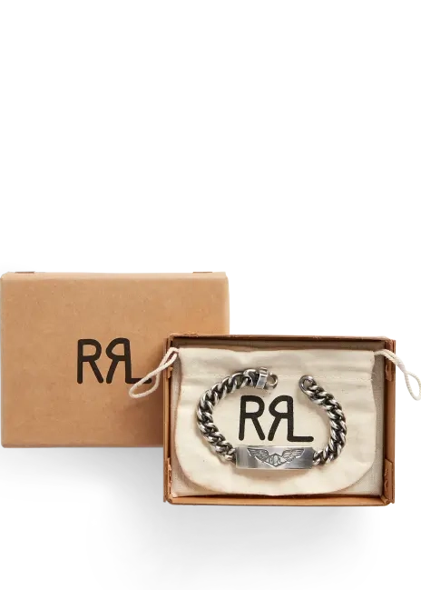 Ralph Lauren Handmade Sterling Silver ID Bracelet