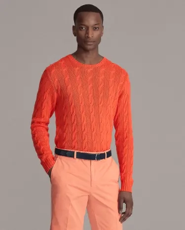 Cable knit cashmere cheap sweater ralph lauren