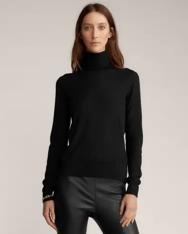Cashmere online turtleneck black