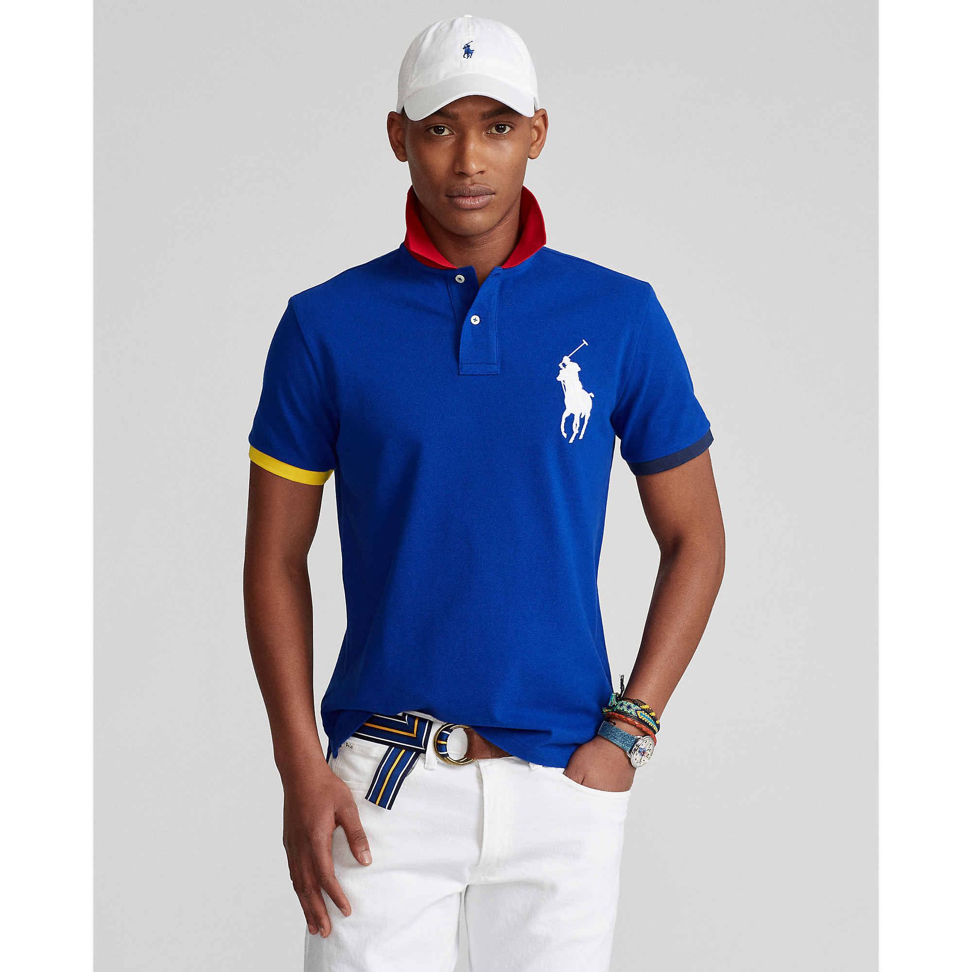 custom slim fit soft cotton polo shirt