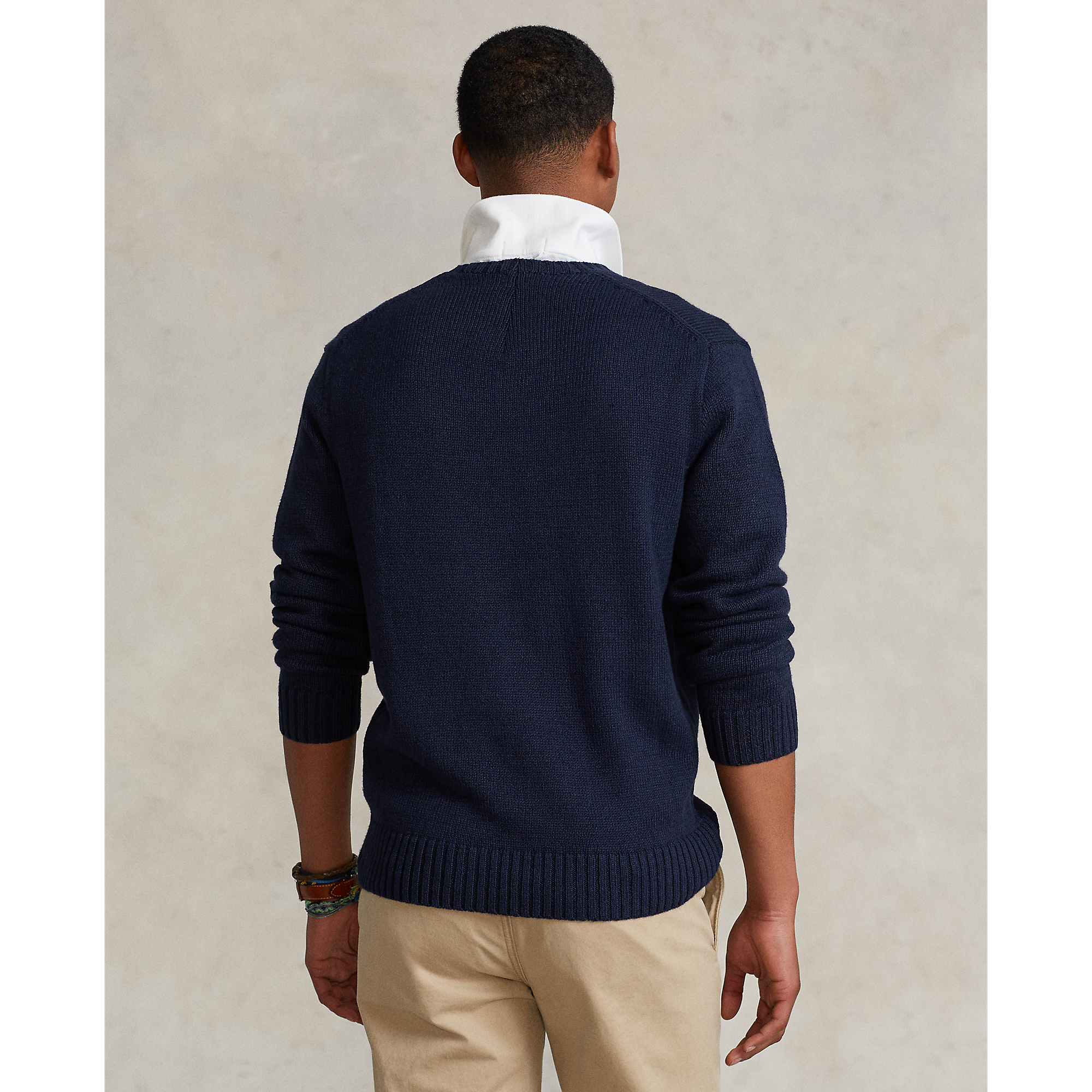 Polo Bear \u0026 Big Pony Sweater in Navy 