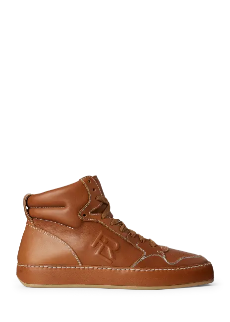 Jaemyn Calfskin High-Top Sneaker | Ralph Lauren® HK