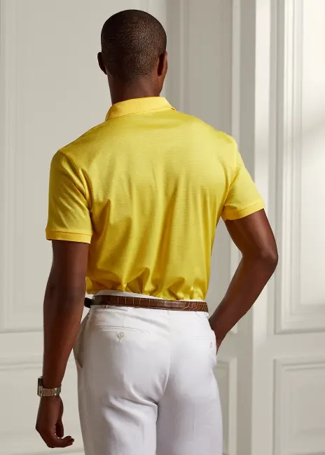 Ralph Lauren Custom Slim Fit Piqué Polo Shirt