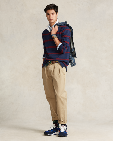 Polo ralph lauren relaxed fit pleated chino shop