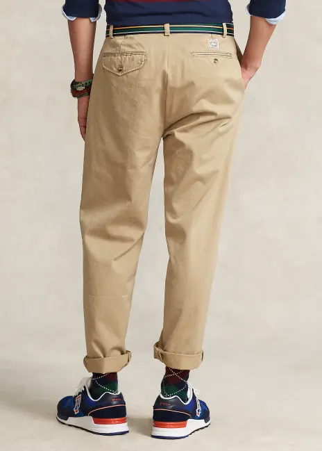Ralph Lauren Whitman Relaxed Fit Pleated Chino Pant