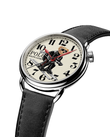42 MM Ski Polo Bear Steel White Dial