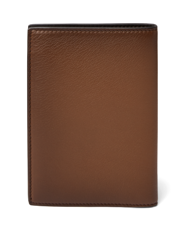 Burnished Calfskin Passport Case in Brown Ralph Lauren HK